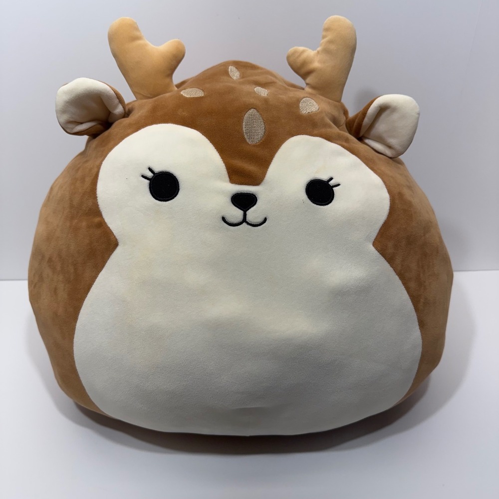 Squishmallows Dawn the Deer 16 Inch Brown Plush Stuffed Animal Kellytoy 850197